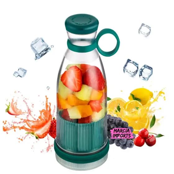 Mini Liquidificador Portátil Recarregável USB P/Sucos, Vitaminas Whey Misturador Envio em 24h