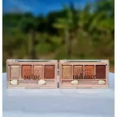Paleta de sombra Fenzza - 3 tons - Swipe - Radiance - Chisel - Sombra matte - Sombra brilho