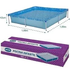 Piscina Infantil Com Armação Quadrada 1500 Litros - Mor - MENOR PREÇO E ENVIO IMEDIATO