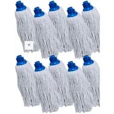Esfregão Refil Mop  KIT 10 UNIDADES Úmido Rosca Universal Algodão - O ENVIO MAIS RÁPIDO