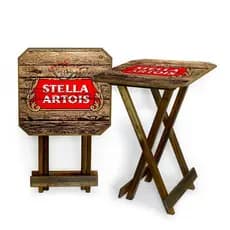 Mesa Bistrô Tampo Impermeável Dobrável Fácil Manuseio Área Bar Externa