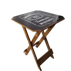Mesa De Pinus Madeira Aparador Bistrô Tampo Impermeável Bar Dobravel