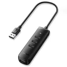 Adaptador Hub UGREEN 4 Portas USB 3.0 Powered cabo 25cm Extensor USB Splitter 5Gbps High-Speed