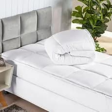 Protetor Colchão Pillow top Casal/King Size/Queen/Solteiro micro percal 400 fios elástico nas pontas