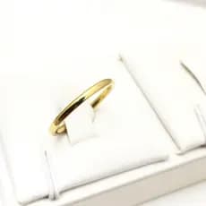 Aliança casamento fina fininha aliancinha 2mm aço inox banhada - 1 Unidade