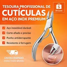 Alicate Cutícula Profissional Aço Inox Manicure Pedicure Afiado unha Corte Preciso Amolado