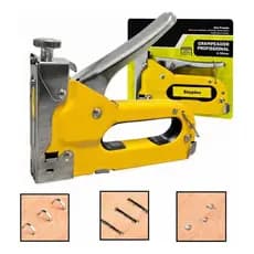 Grampeador Tapeceiro Profissional Alta Pressao Reforçado +1100 Grampos