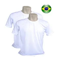 2 CAMISETAS BRANCAS PLUS SIZE 100% POLIESTER PARA SUBLIMAÇÃO
