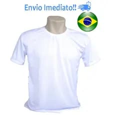 CAMISETA BRANCA PARA SUBLIMAÇÃO ATÉ o G1 100% POLIESTER