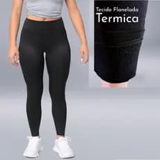 2 Calças Legging Flanelada forrada por dentro pelucia termica calça leg