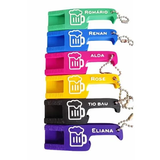 kit 10 - chaveiro 2 em 1 PERSONALIZADO