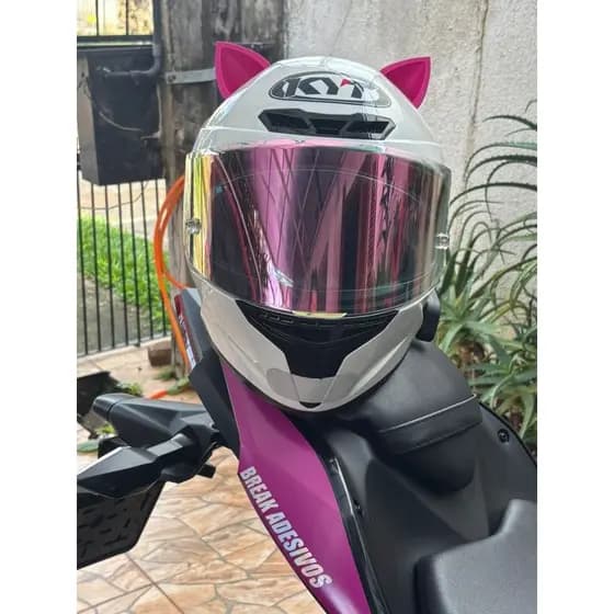Orelhinha de Gato para Capacete – Estilo e Personalidade na Sua Pilotagem! 🏍️✨