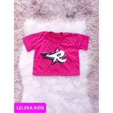 Cropped infantil Emily Vick grupo dos Rosas Katlen YouTubers elemental novo.