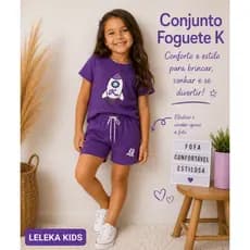 Conjunto infantil Emilly Vick Turma dos Rosas Katlen