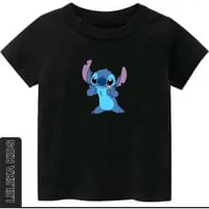 Blusas infantis Stitch camiseta 1 ao 10 menino menina modinha.