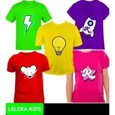 Camiseta infantil unissex Emilly Vick turma dos rosas Katlen void Leozin Robson Rato modinha manga curta