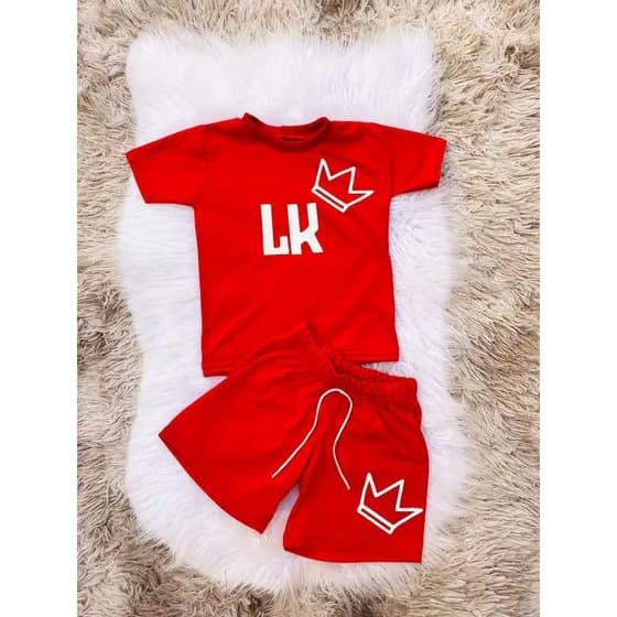 Conjunto infantil menino blusa e short