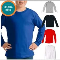 Blusa/camiseta meia estação infantil gola redonda manga cumprida.