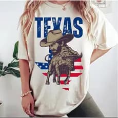 Camiseta Blusa Feminina Country Texas T shit Algodão Western Cowgirls