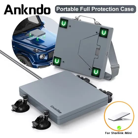 Ankndo Para Starlink Mini Capa Protetora Completa À Prova De Choque D'água Teto Solar Do Painel Carro