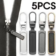5 Pcs Kits De Reparo De Zíper Metálico Zipper Pull For Backpack Coat Tab Acessórios De Costura Pingentes
