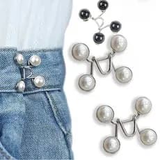 Fivela De Cintura Ajustável Sem Pregos Calça Jeans Botão De Pressão Fixador Destacável Ferramentas De Costura Da