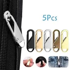 5Pcs Kits De Reparo De Zíper Metálico Fashion Metal Zipper Pull For Slider Sewing Diy Craft Costura Cabeça
