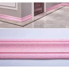 Linha De Canto Em Relevo Cintura Espuma 3D De Parede Autoadesivo À Prova D'água 2,3m De Fita Decoração De Borda
