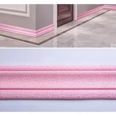 Linha De Canto Em Relevo Espuma 3D Cintura De Parede Borda Impermeável Auto-Adesivo 2.3m Fita Decoração De Marca Nova