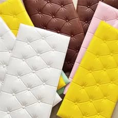 Palitos De Parede Para Quarto Infantil Cabeceira Paredes Estofadas Fundo Bebê 3D Tapete Anti-Colisão Impermeável Auto-Adesivo Traseira Marca Nova