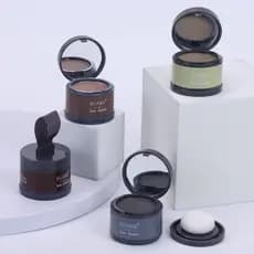 Pó De Sombra Para Cabelos De Linha Capilar Compacto À Prova D'água Dark Brown Hair Shadow Powder 4 Colors Concealer Instantly Cover Up