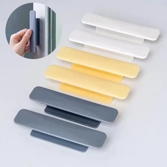 Maçaneta Retangular Para Porta De Vidro Anti-Propósito Simples E Bonita Com Alça Para Porta De Janela / Porta Deslizante