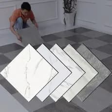 Azulejos Mármore Adesivos De Piso Grosso Autocolantes De Parede De Banheiro Papel À Prova D'água Decoração De Quarto Em PVC Personalizar