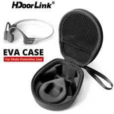 HdoorLink EVA Bone Conduction Headphone Case Concha Dura Bolsa Para Fones De Ouvido Bluetooth Sem Fio AfterShokz OpenRun/Trekz Air/Titanium Mini