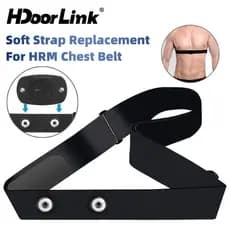 HdoorLink Ciclismo Frequência Cardíaca Cinta Peitoral Banda De Substituição Ajustável Correndo Monitor De Freqüência Sen