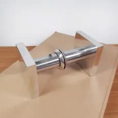 Puxador Box De Banheiro 01 Furo Barra 5x5cm Barra Maciça