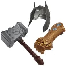Thor Martelo Mascara Bracelete MEdieval Fantasia Heroi Mitologia Carnaval Festa Brinquedo