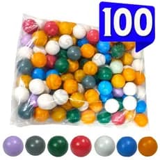 100 Bolas Bolinhas estilo Ping Pong Pacote Artesanato Básica Esporte pet bolinha Natal Pet Gato