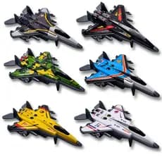 Kit 6 Avião Combate Jato Miniatura Brinquedo Menino Aviões