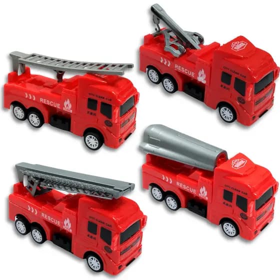 Caminhão de Bombeiro Resgate Brinquedo Infantil Menino