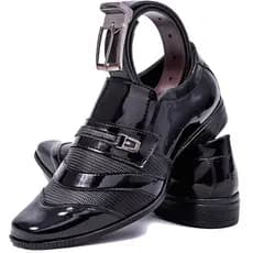 Sapato Social Masculino Preto 104 + cinto social