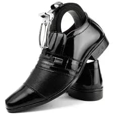 Sapato social masculino preto estiloso + cinto social
