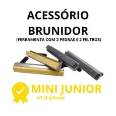 Acessório Brunidor Mini Júnior #200 (41-67mm) – Jogo com Pedras e Feltros para Retífica