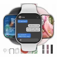 Relógio Smartwatch S11 Série ChatGPT Resp Whatspp AMOLED 2.2 1GB GPS Monitor Saúde Esportivo Premium