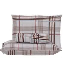 jogo de cama casal 3 peças tecido 200 fios pelitizado toque macio 1,88m x 1,38m x 30cm