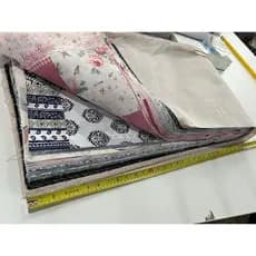 faixas tecido estampado e cores variadas retalhos excelente tamanhos
