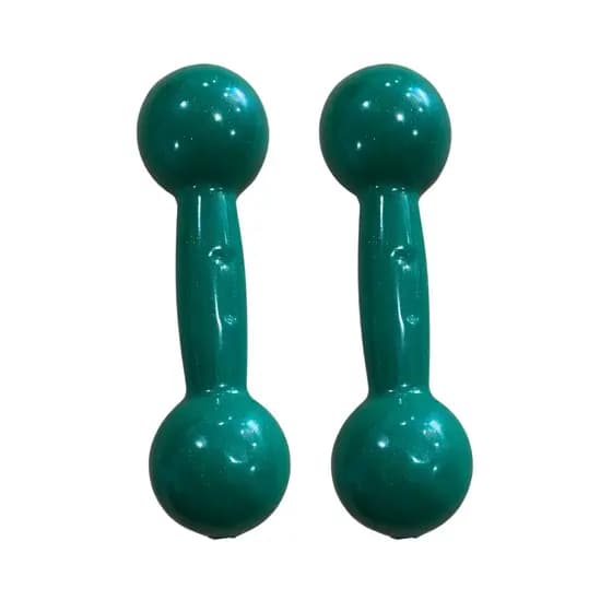 Par de halter emborrachado de 1 kg
