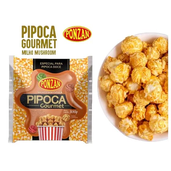 Milho Mushroom Para Pipoca Gourmet 500g