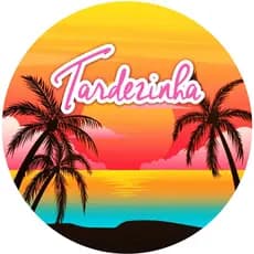 Painel Redondo Tecido Sublimado com/elástico Tardezinha 01