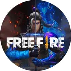Painel Redondo Tecido Sublimado com/elástico Free Fire